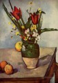 Still Life Tulips and apples Paul Cezanne
